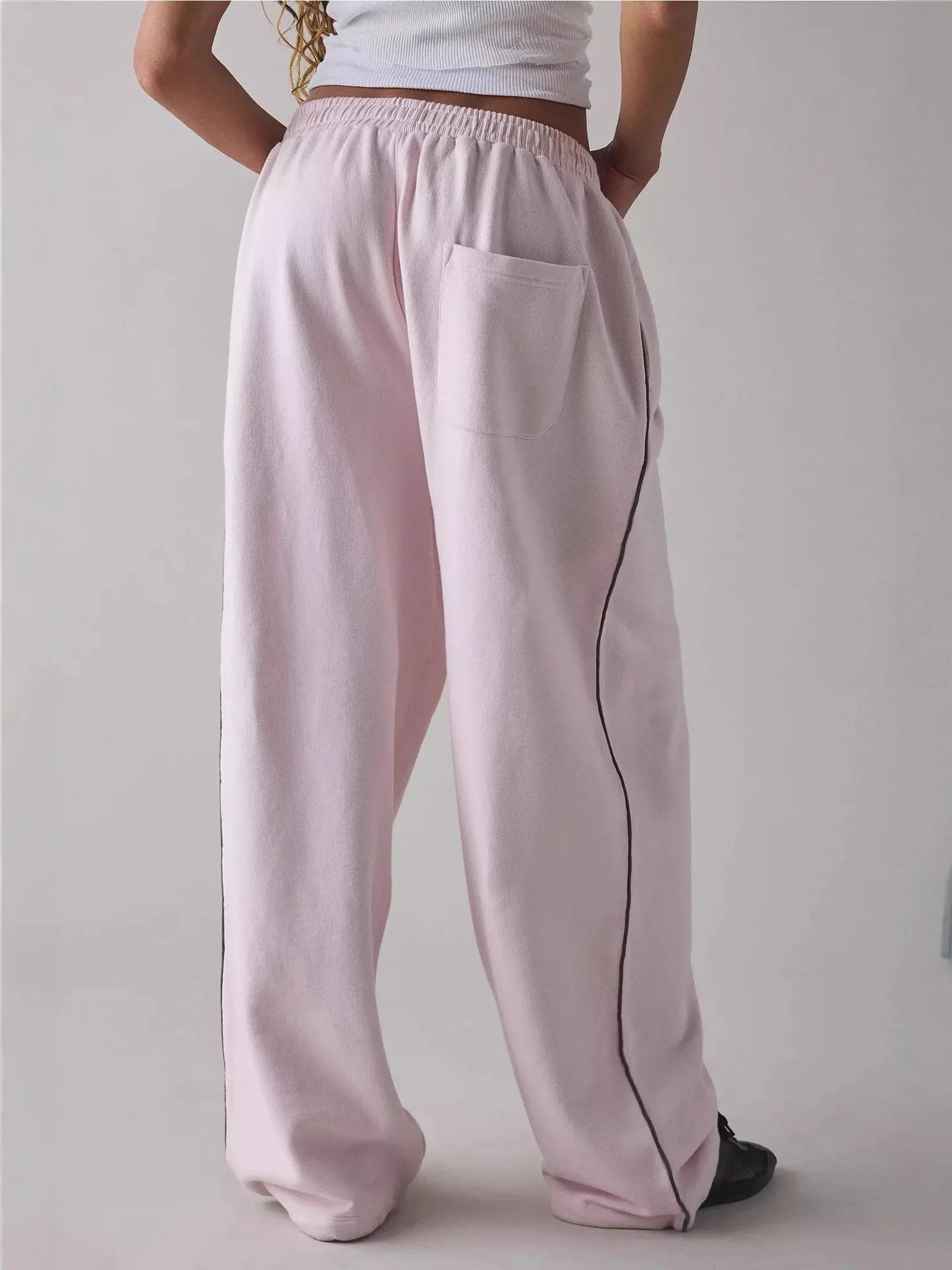 Y2K Letter Embroidery Wide Leg Sweatpants
