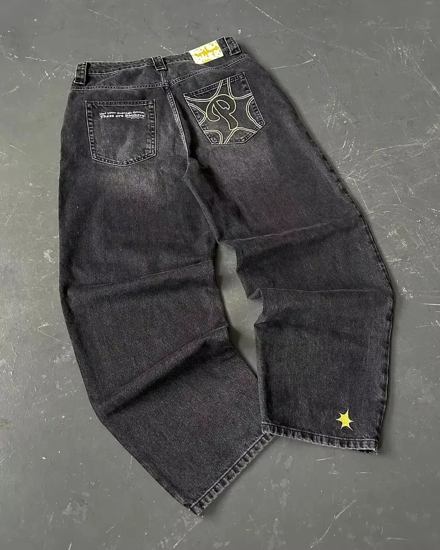 Oversized Mopping Wide Leg Jeans