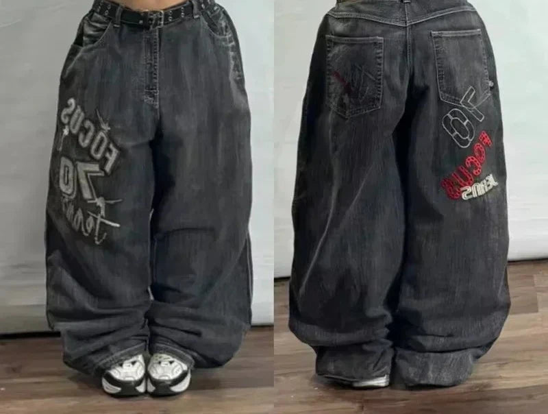 Oversized Mopping Wide Leg Jeans