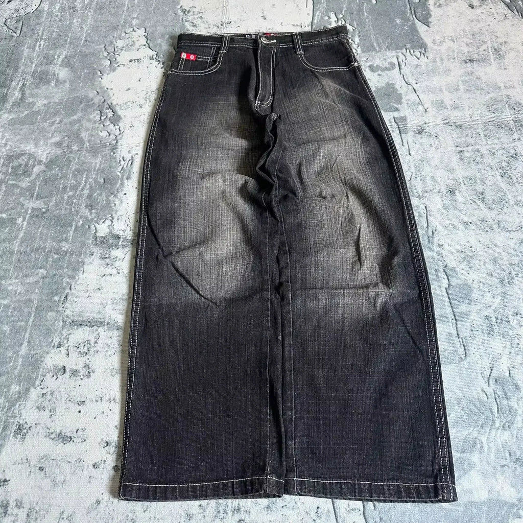 Oversized Mopping Wide Leg Jeans