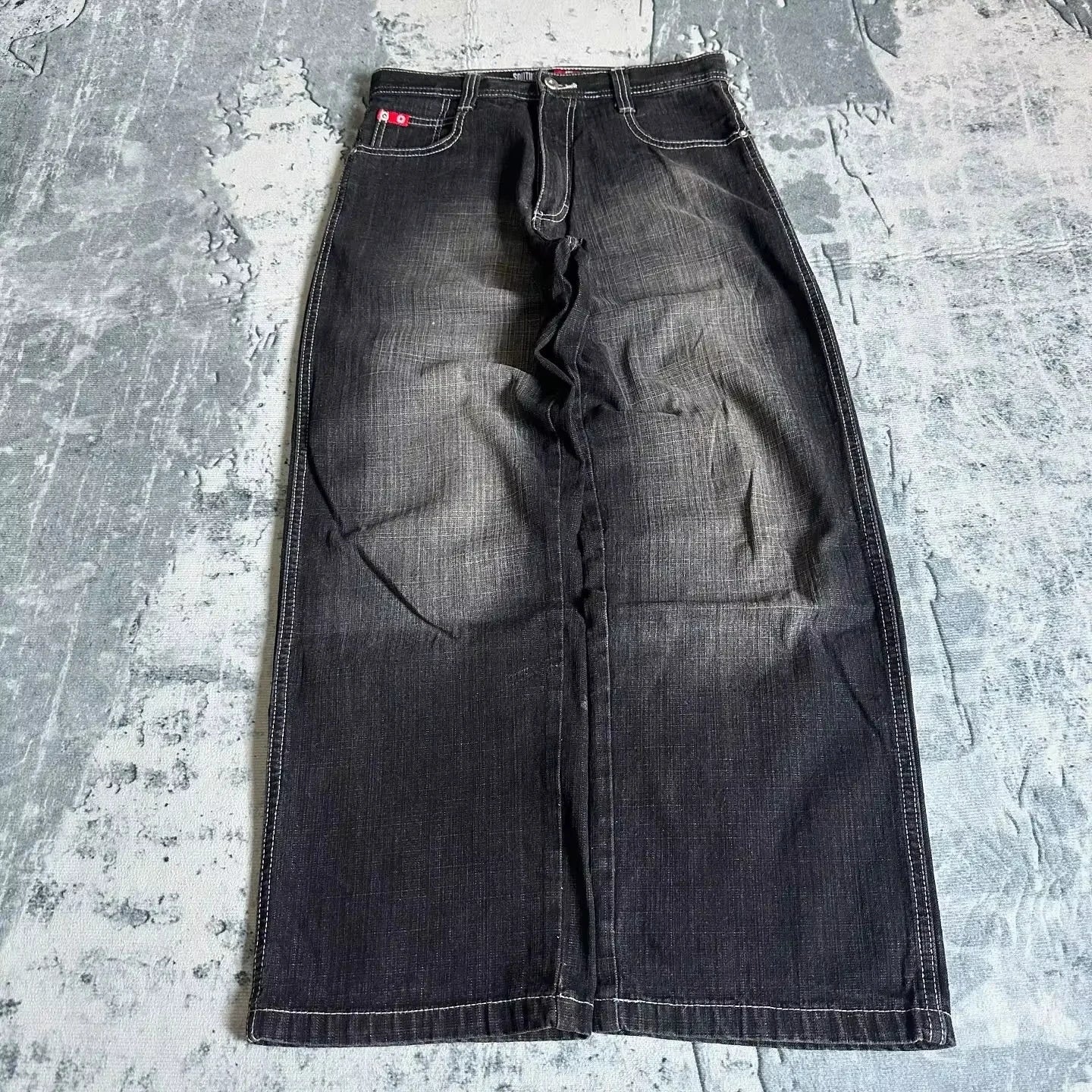 Oversized Mopping Wide Leg Jeans