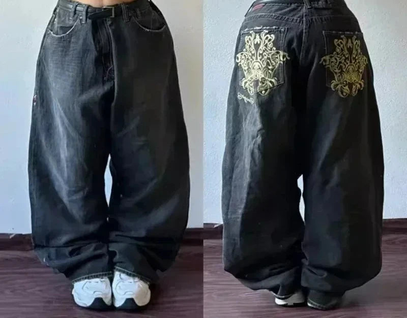 Oversized Mopping Wide Leg Jeans